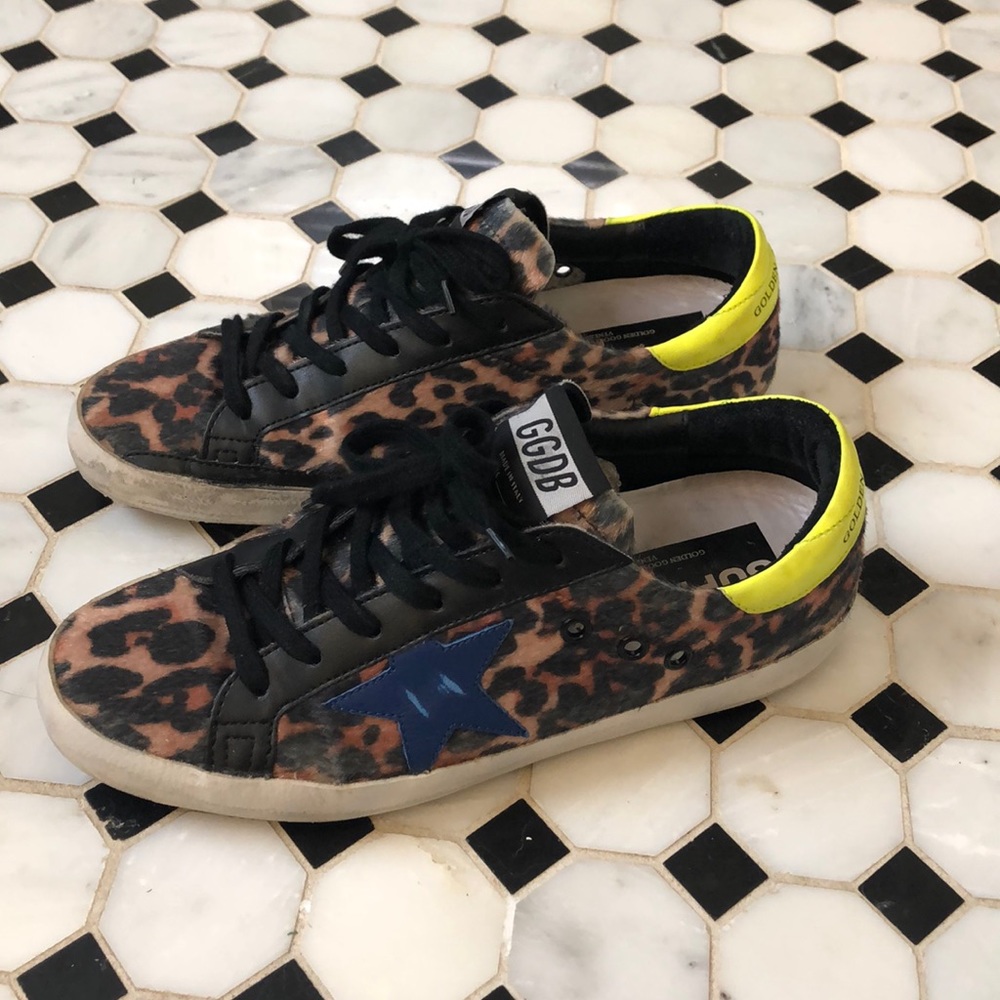 Golden Goose leopard calf hair size 38